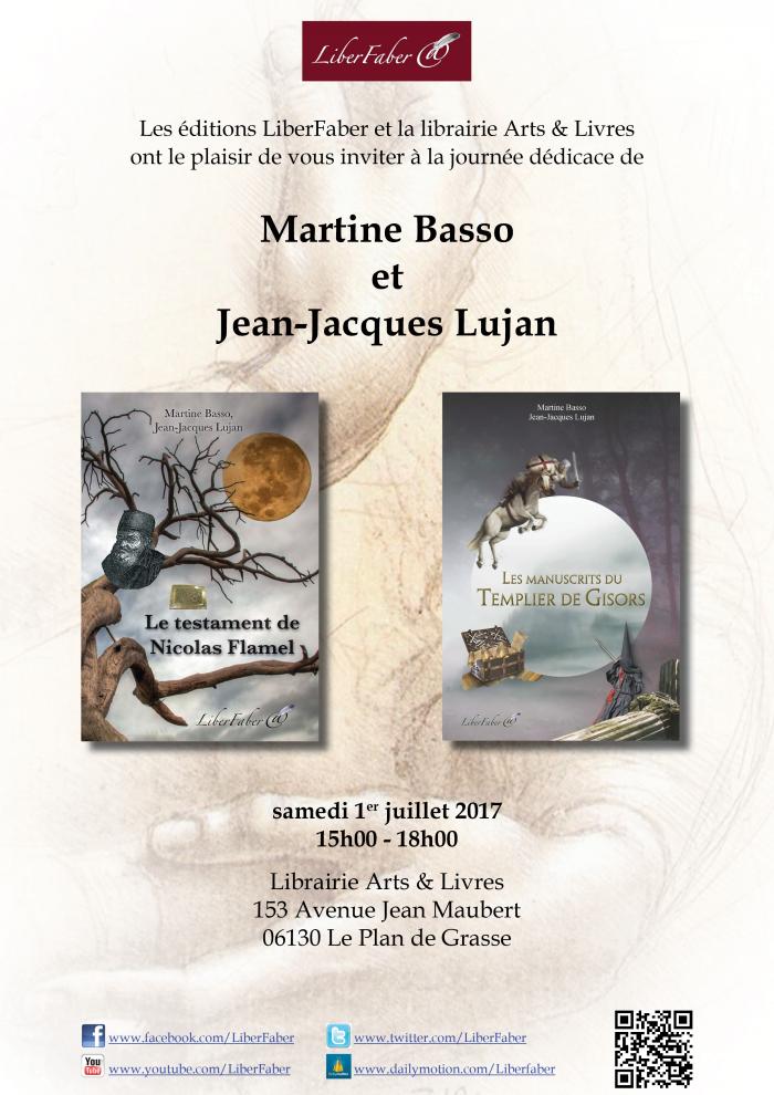 Image : Dédicace Martine Basso et Jean-Jacques Lujan - Grasse