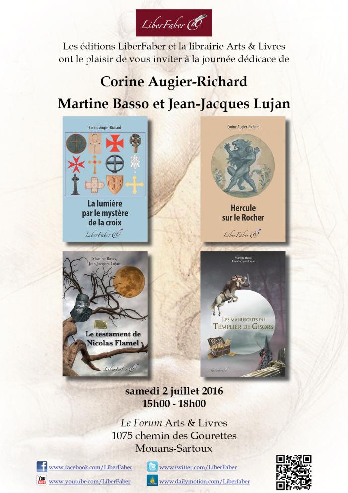 Image : Journée dédicace LiberFaber @ Librairie Arts & Livres, Mouans-Sartoux