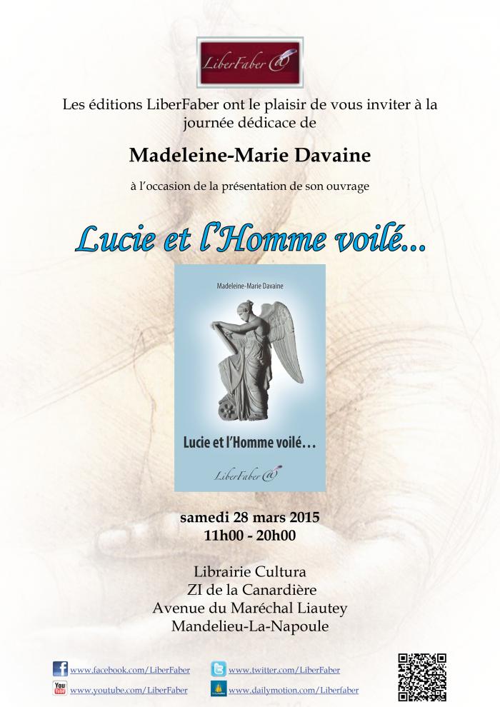 Image : Journée dédicace Madeleine-Marie Davaine - Cultura Mandelieu