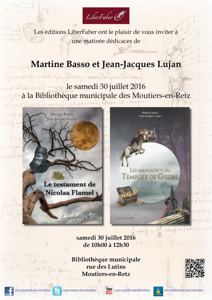 Image : Journée-dédicaces de Martine Basso et Jean-Jacques Lujan - Moutiers-en-Retz