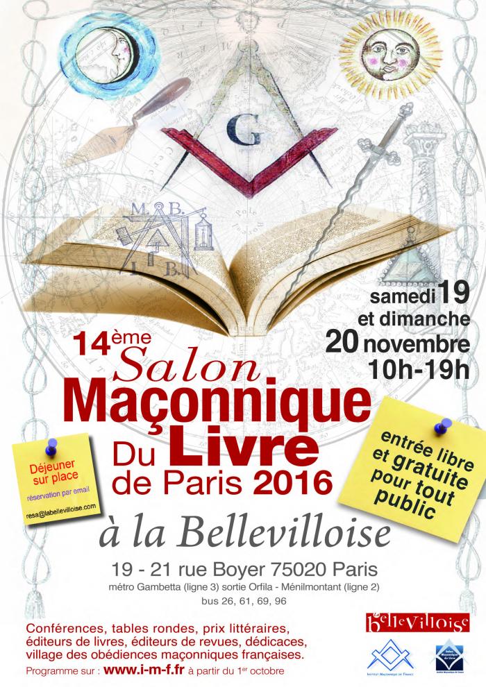 Image : Salon maçonnique du livre de Paris 2016