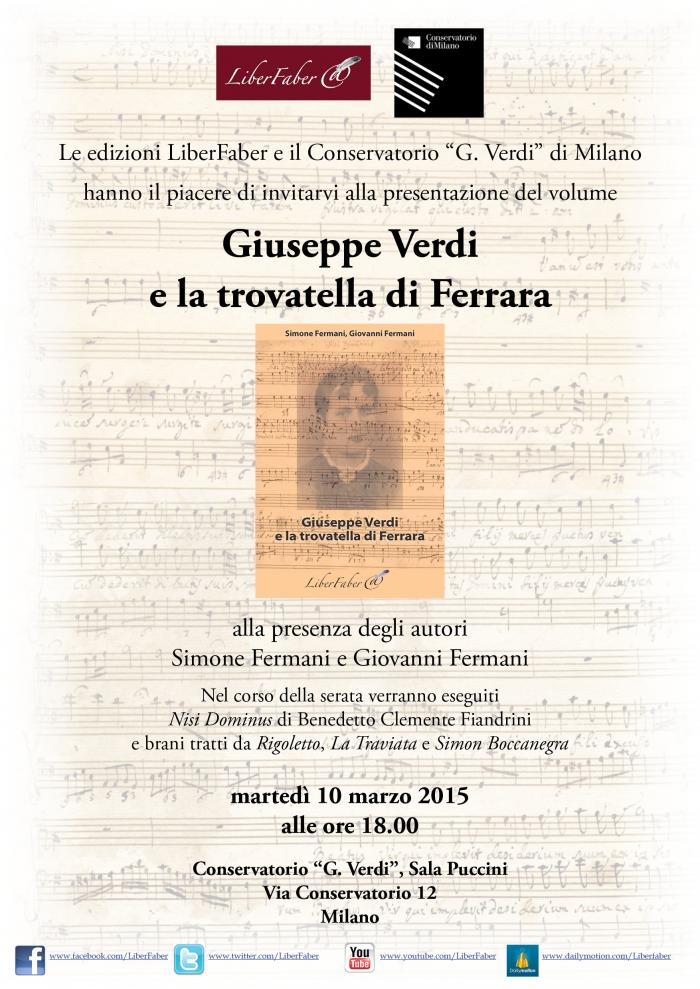 Image : Giuseppe Verdi e la trovatella di Ferrara - Presentazione a Milano