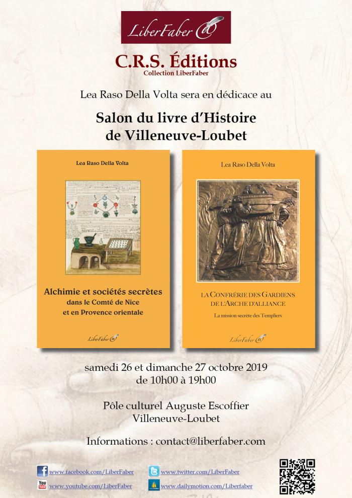 Image : Lea Raso Della Volta au salon du livre d'Histoire - Villeneuve-Loubet